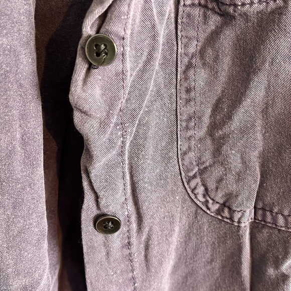 Purple Denim Button Up - Picture 5 of 6